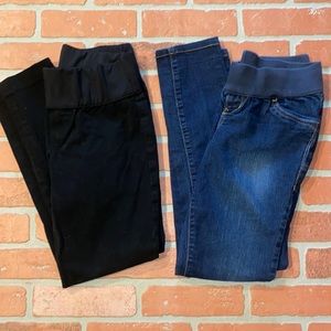 Maternity GAP & old navy blue and black skinny jeans bundle!!